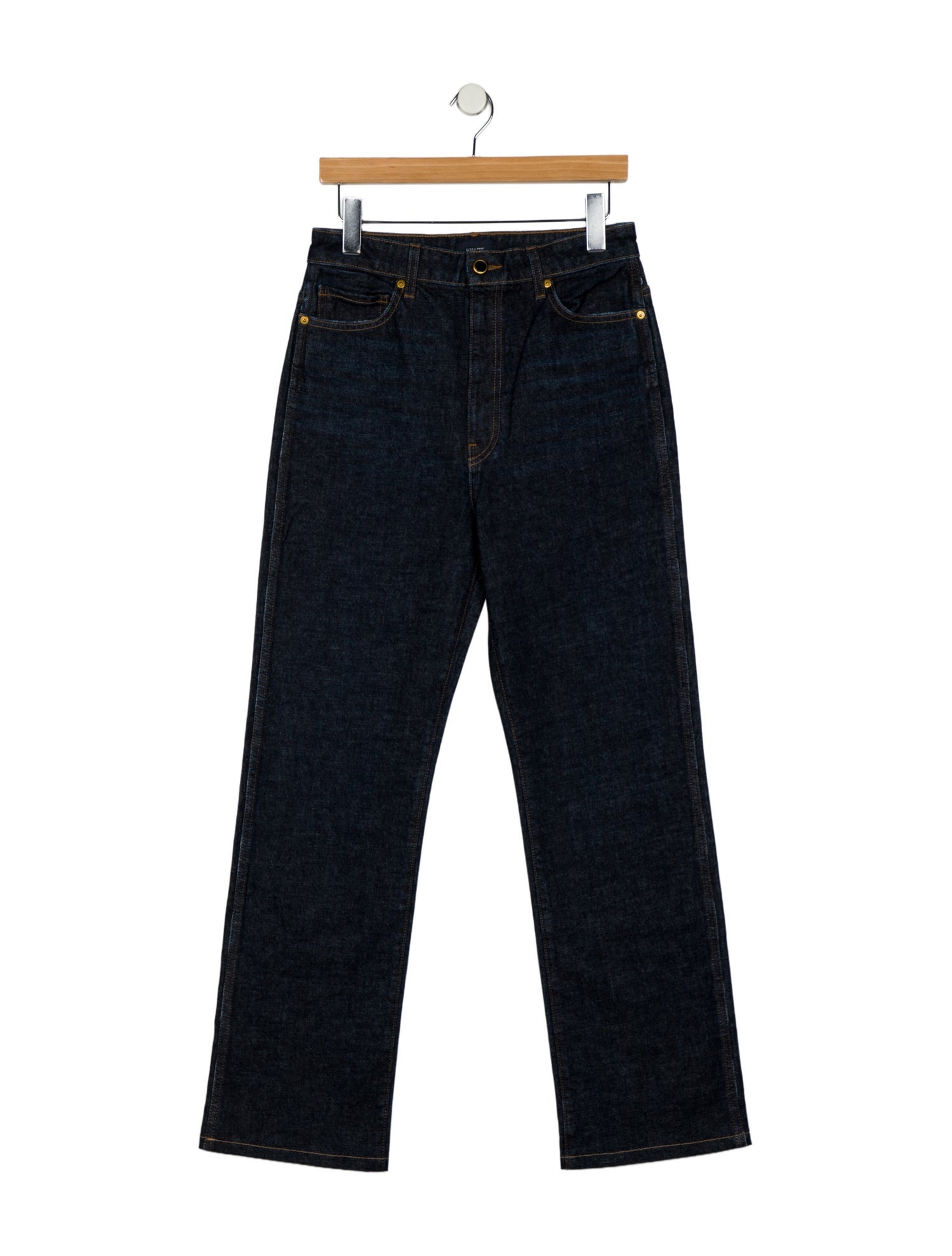 Khaite High-Rise Wide Leg Jeans