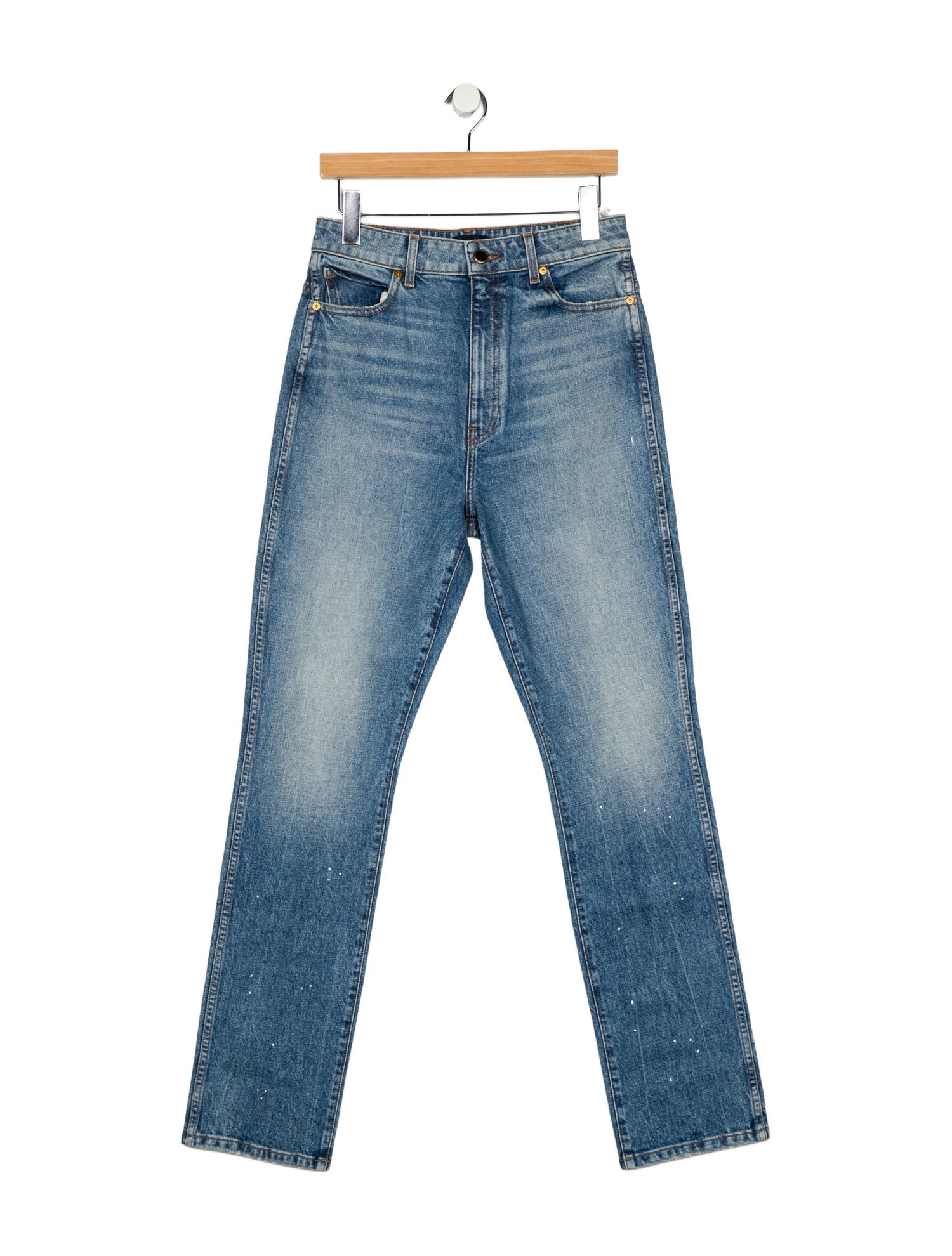 Khaite High-Rise Straight Leg Jeans w/ Tags