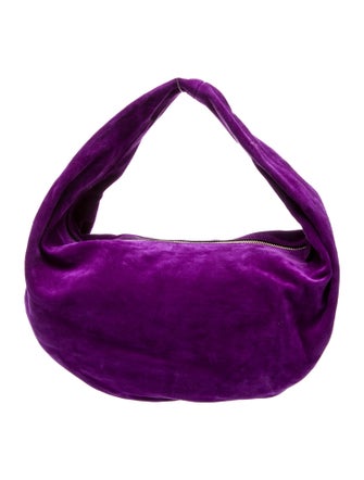 Khaite Suede Top Handle Bag