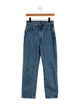 Khaite High-Rise Straight Leg Jeans