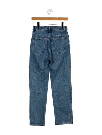 Khaite High-Rise Straight Leg Jeans