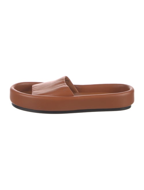Khaite Leather Slides