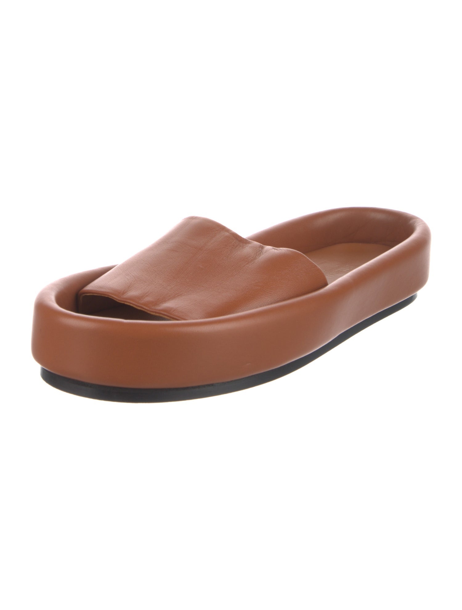 Khaite Leather Slides