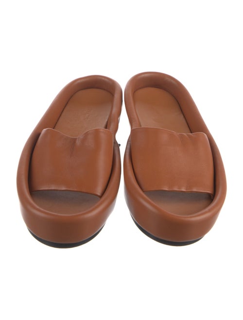 Khaite Leather Slides