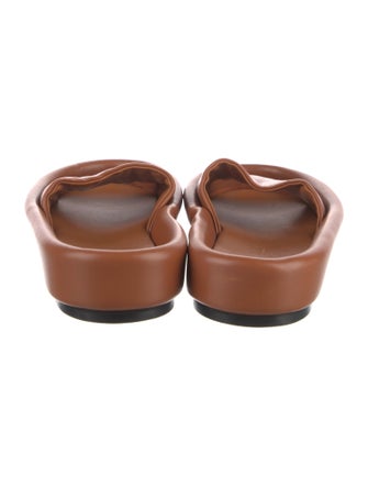 Khaite Leather Slides