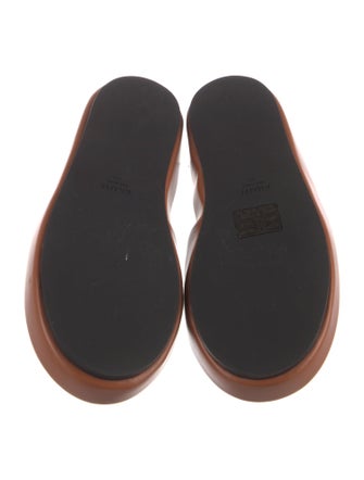 Khaite Leather Slides