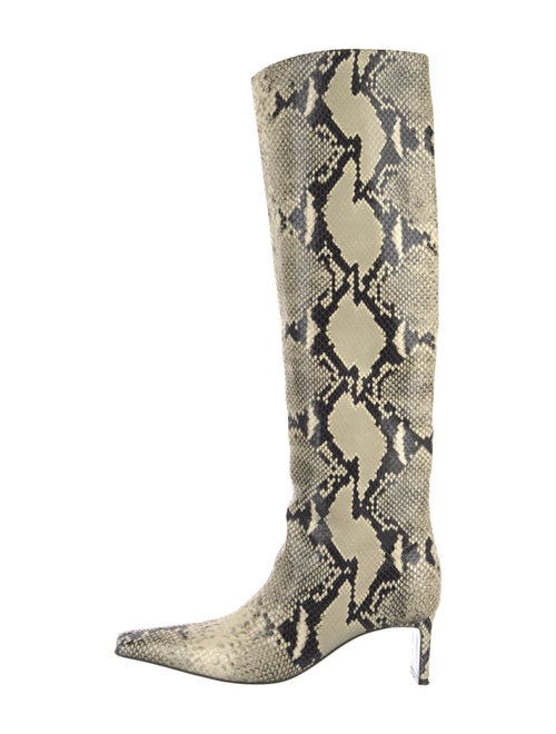Khaite Snakeskin Animal Print Boots