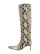 Khaite Snakeskin Animal Print Boots