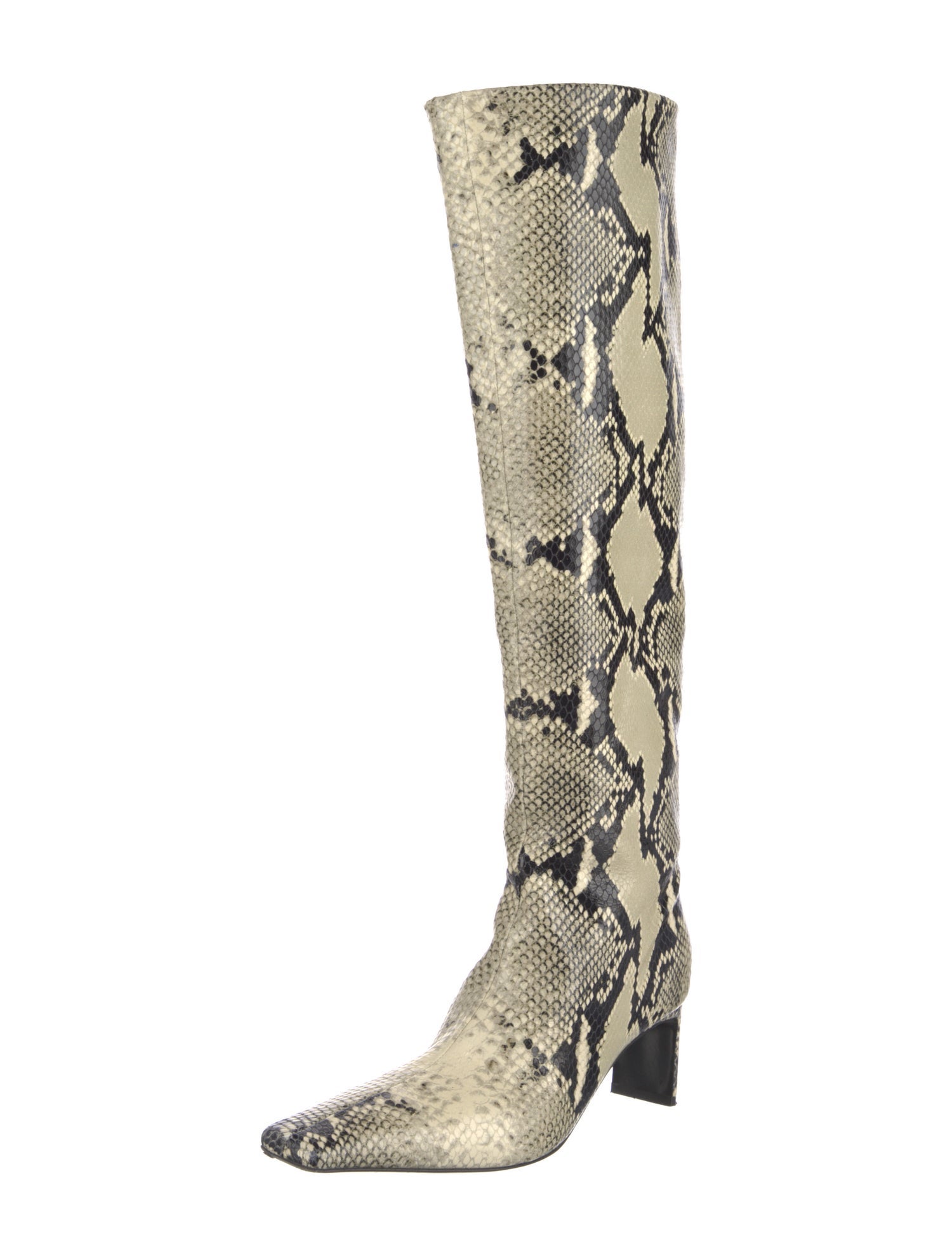 Khaite Snakeskin Animal Print Boots