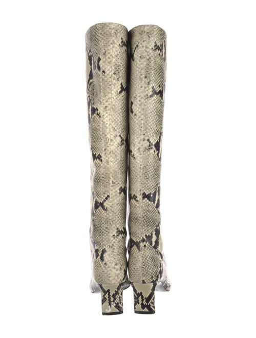 Khaite Snakeskin Animal Print Boots