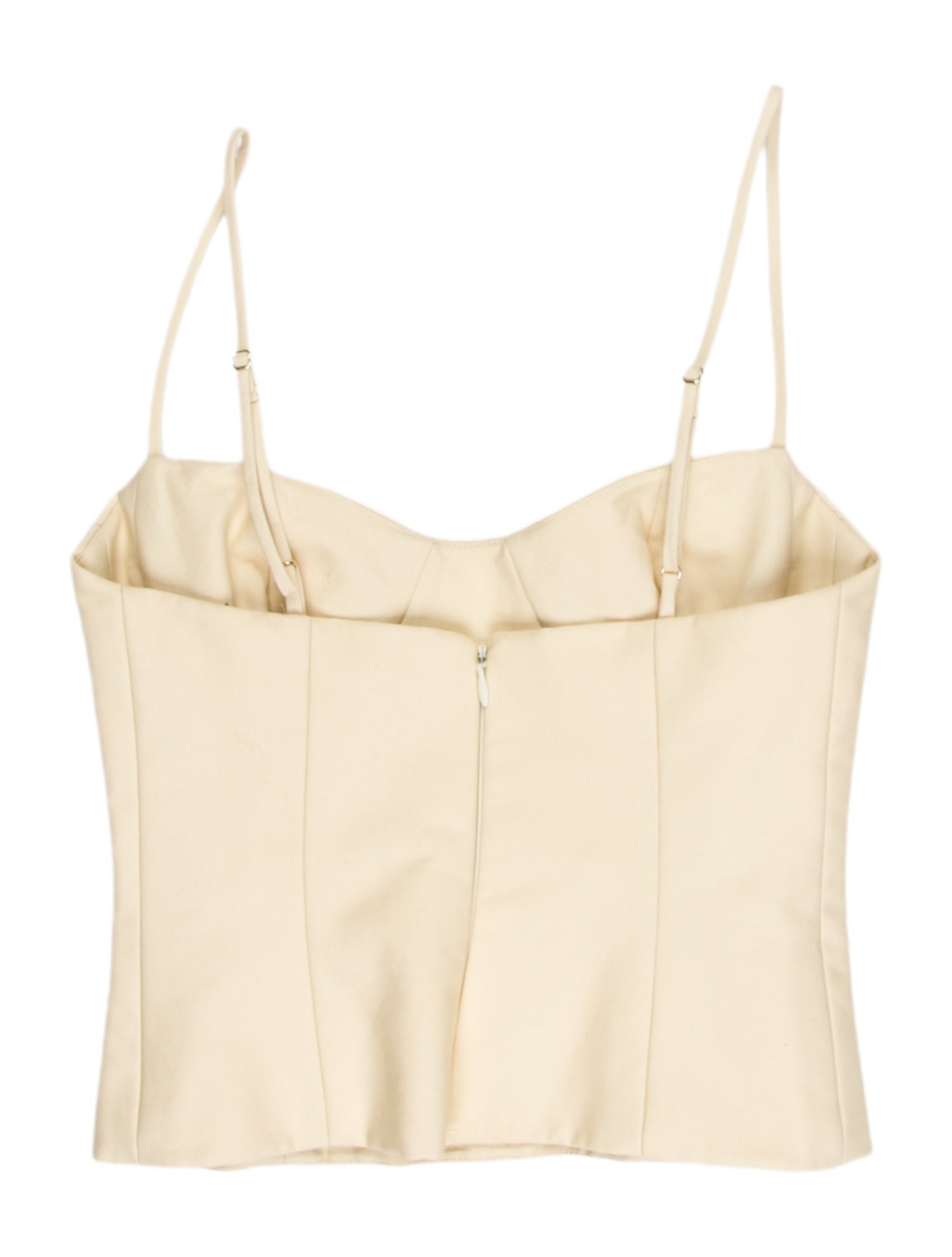 Khaite Square Neckline Sleeveless Crop Top