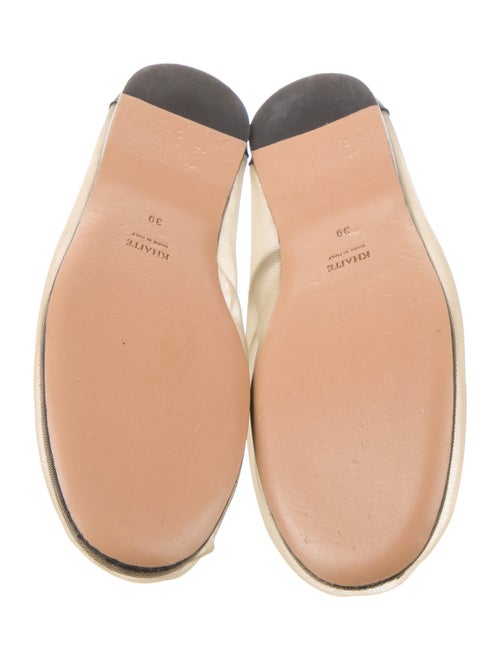 Khaite Mesh Leather Trim Embellishment Ballet Flats
