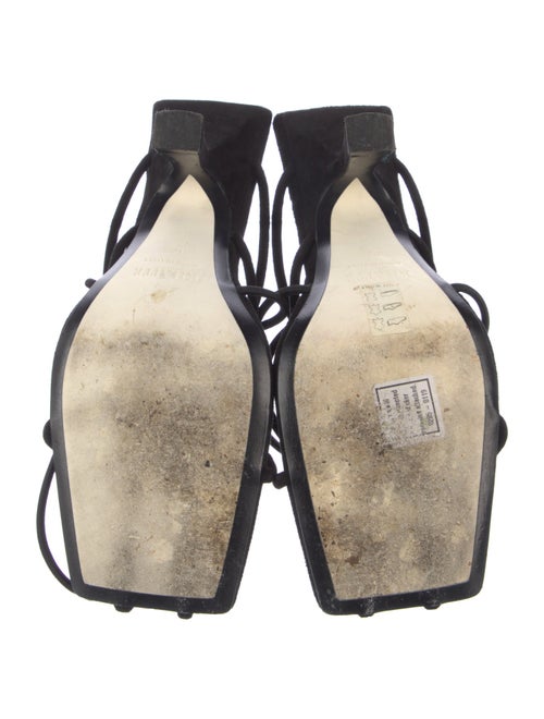 Khaite Suede Slingback Sandals