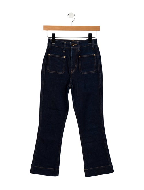 Khaite Mid-Rise Straight Leg Jeans