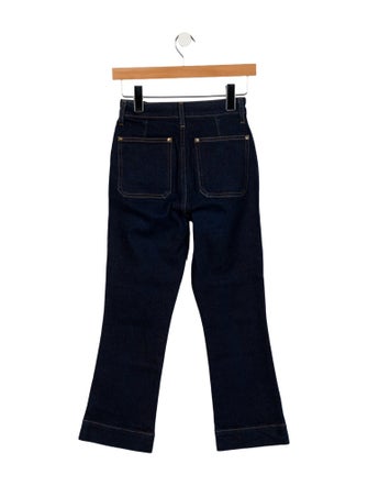 Khaite Mid-Rise Straight Leg Jeans