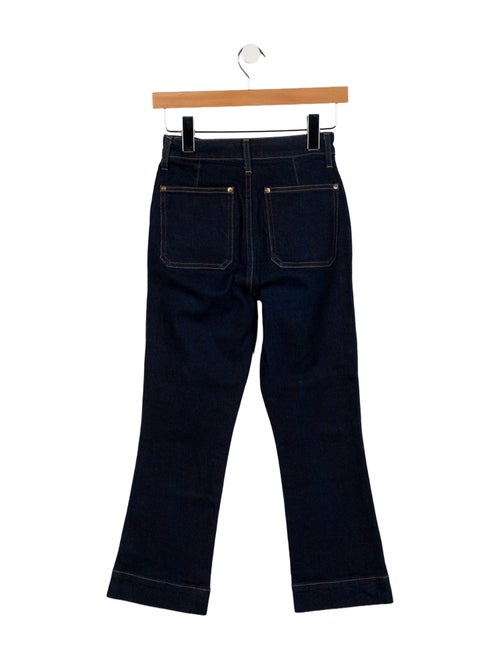 Khaite Mid-Rise Straight Leg Jeans