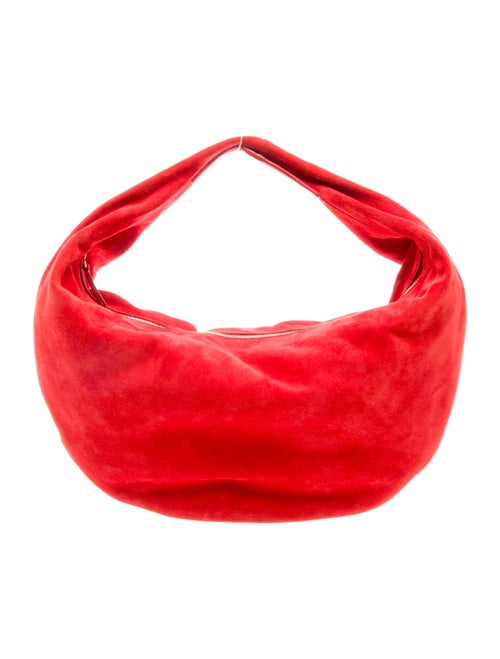 Khaite Suede Top Handle Bag