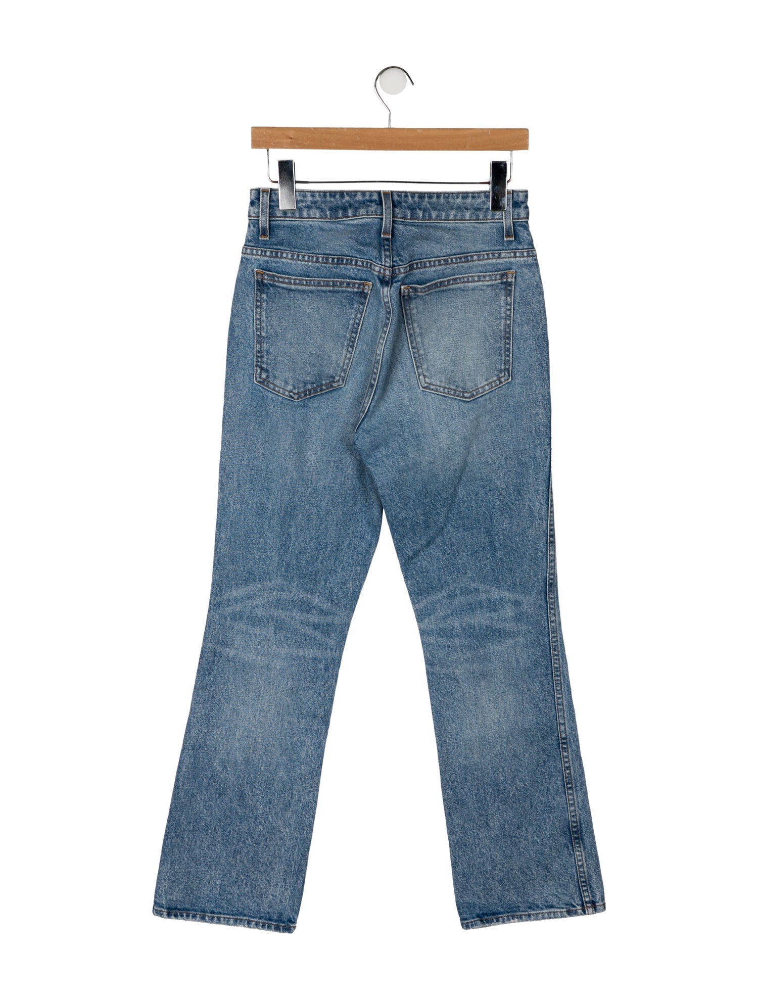 Khaite High-Rise Straight Leg Jeans