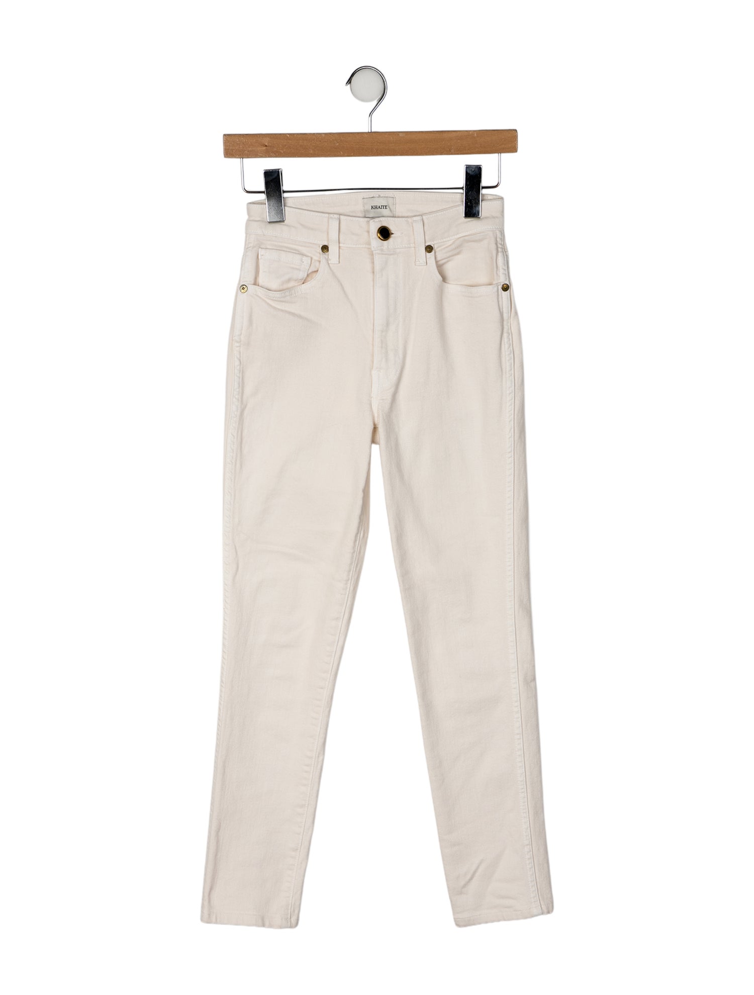 Khaite Mid-Rise Skinny Leg Jeans