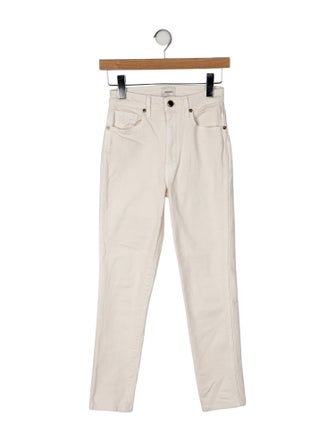 Khaite Mid-Rise Skinny Leg Jeans