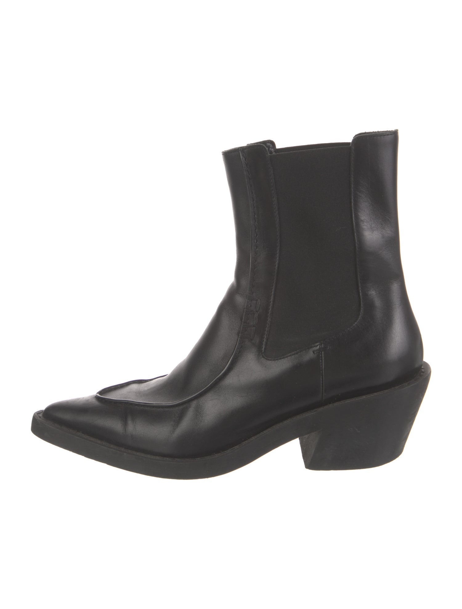 Khaite Leather Chelsea Boots