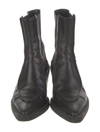 Khaite Leather Chelsea Boots