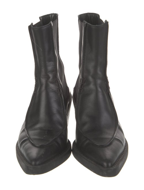 Khaite Leather Chelsea Boots