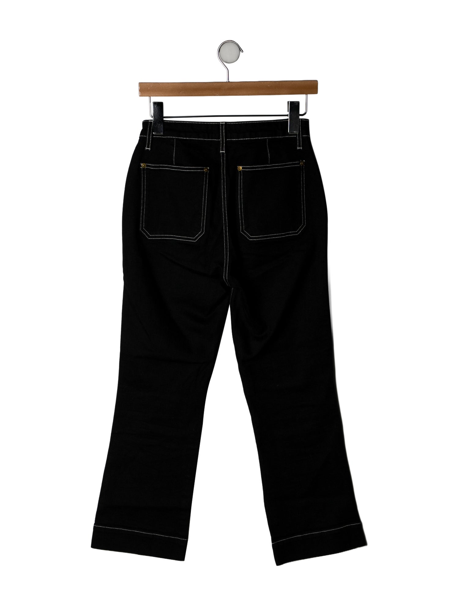 Khaite High-Rise Straight Leg Jeans