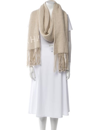 Khaite Cashmere Striped Scarf