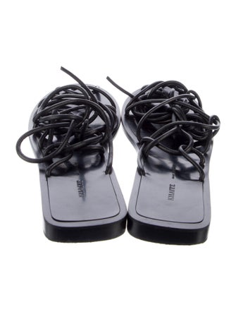 Khaite Leather Gladiator Sandals