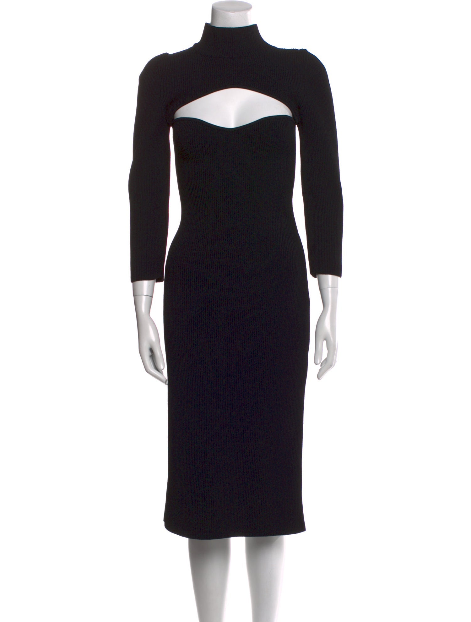 Khaite Turtleneck Midi Length Dress