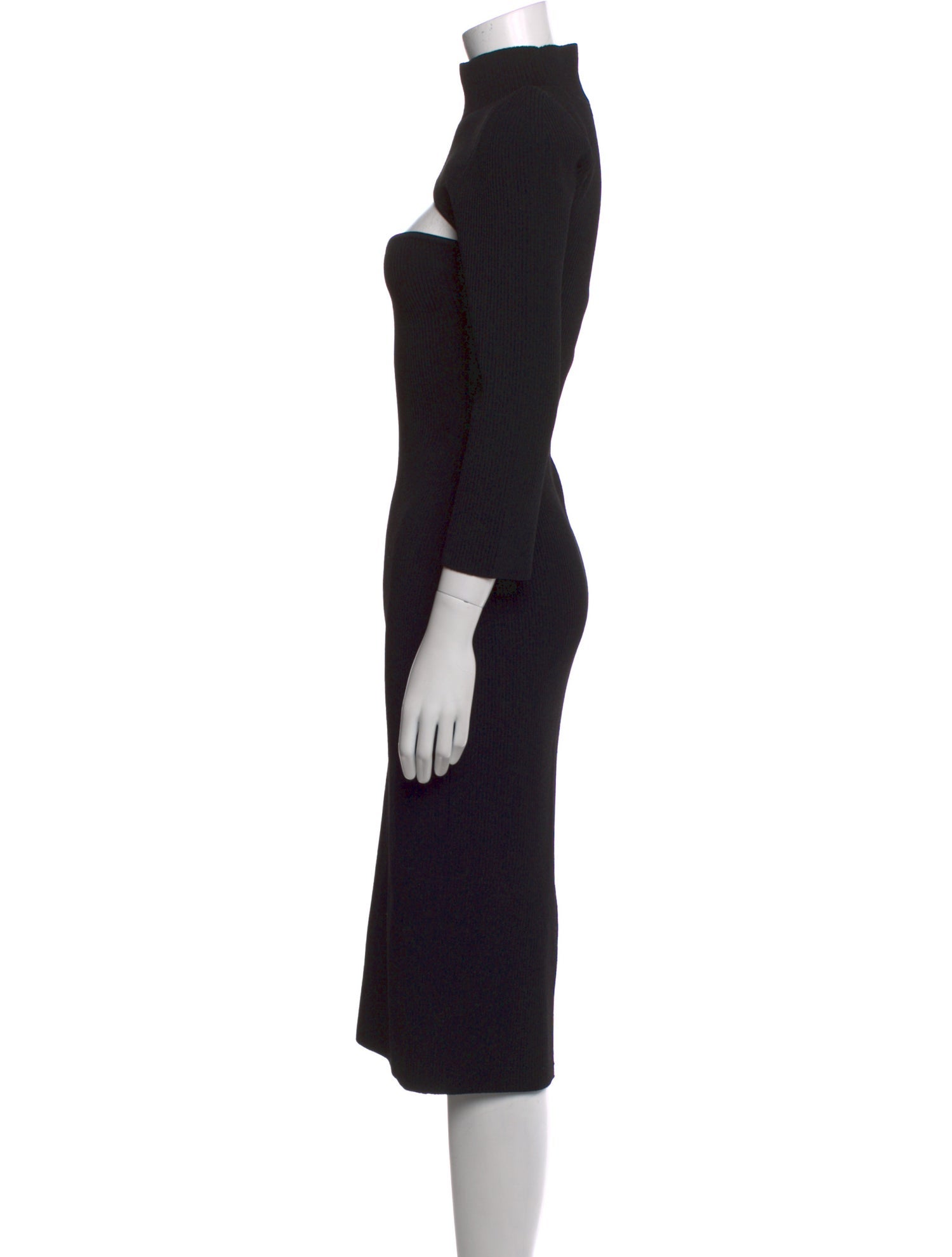 Khaite Turtleneck Midi Length Dress