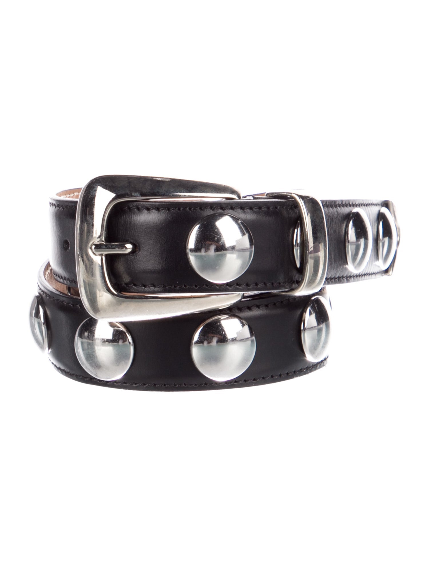 Khaite Skinny Patent Leather Belt