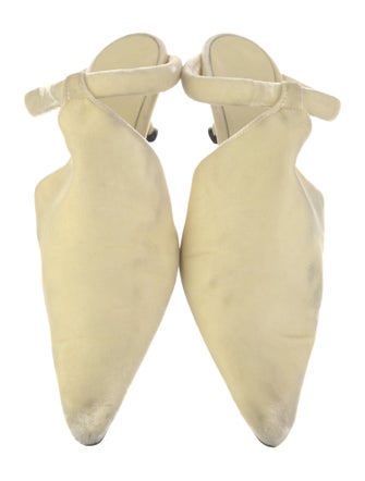 Khaite Velvet Mules