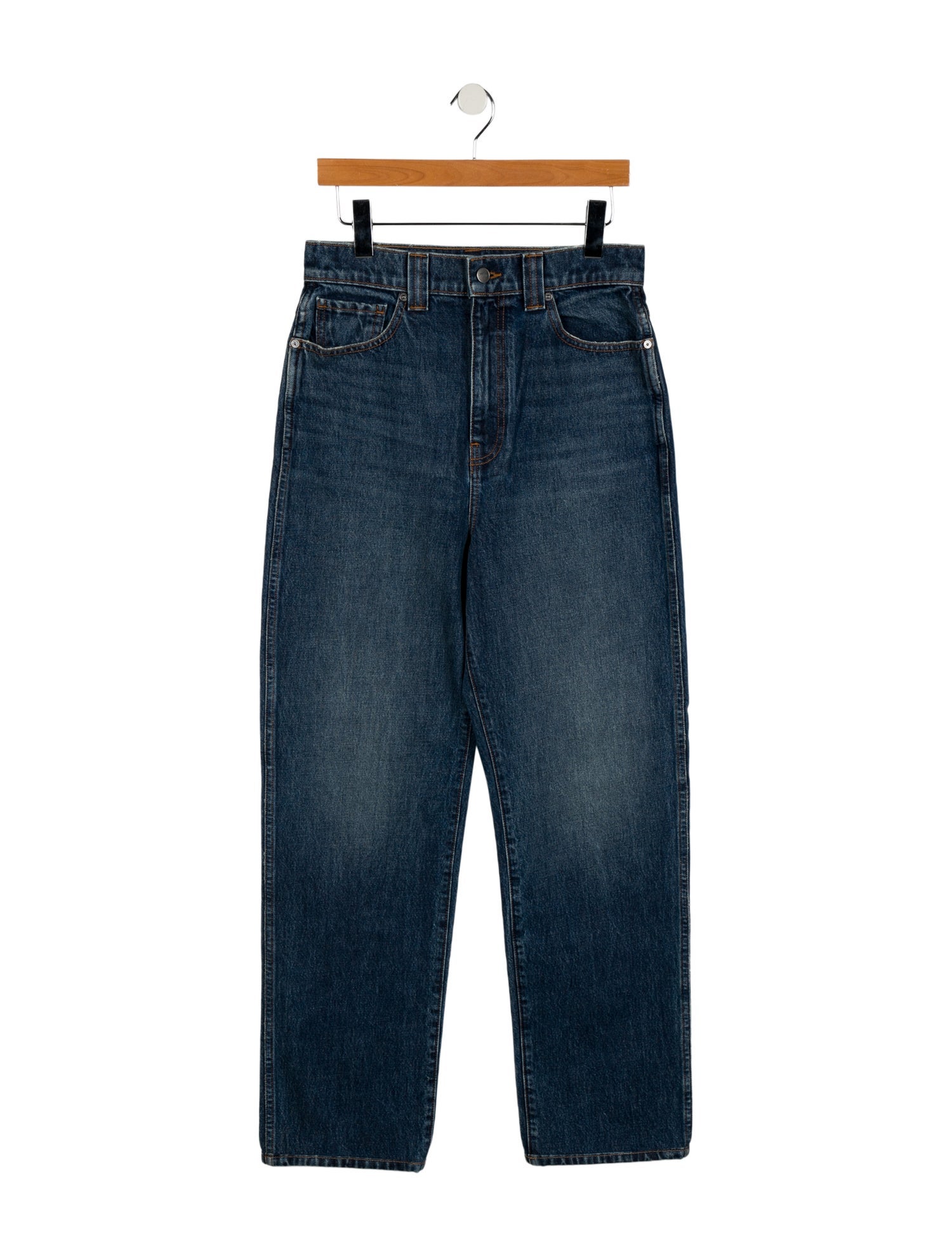 Khaite High-Rise Wide Leg Jeans