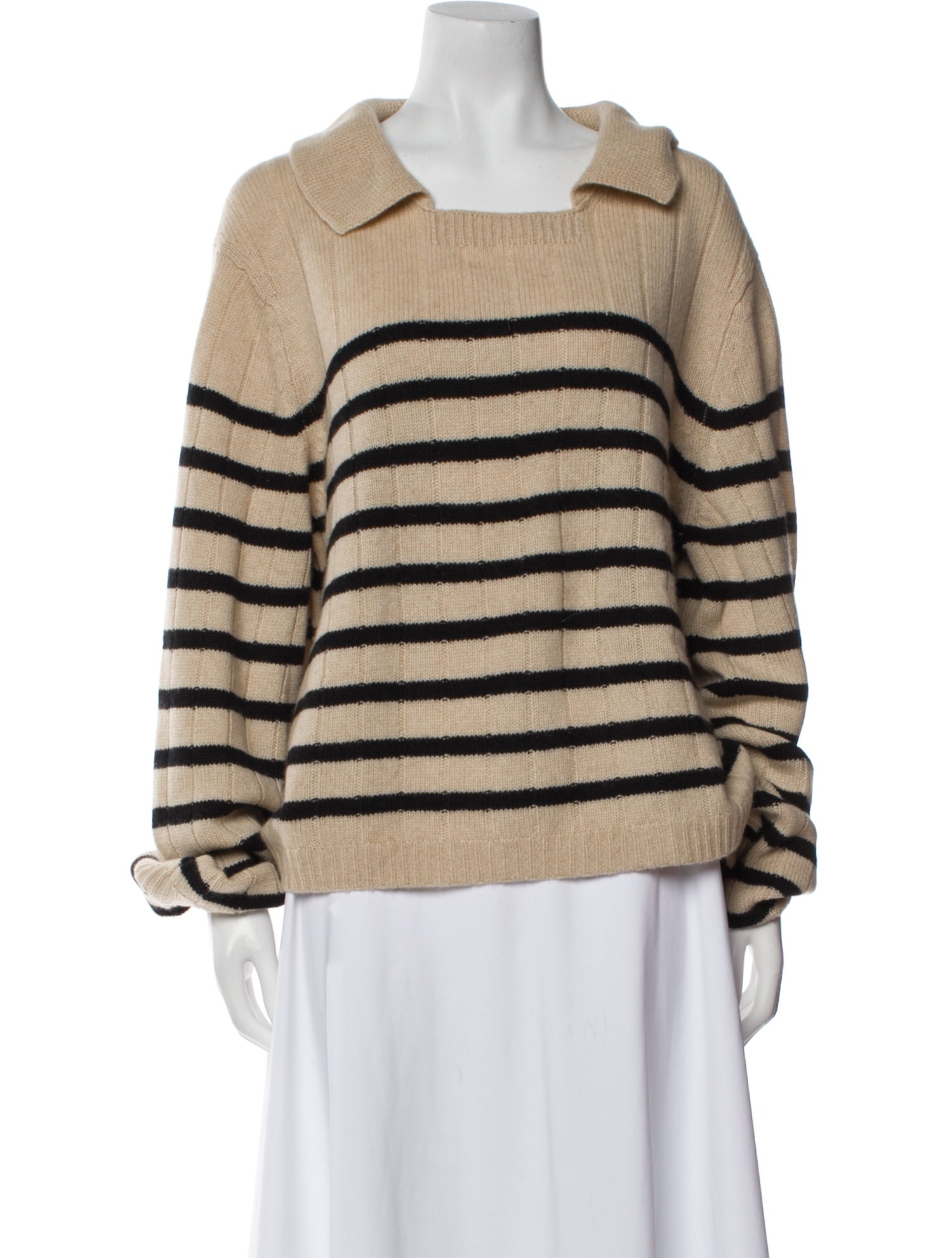 Khaite Cashmere Striped Sweater
