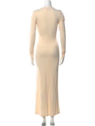 Khaite Crew Neck Long Dress