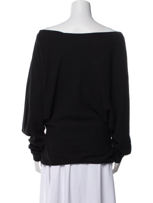 Khaite Bateau Neckline Long Sleeve Blouse