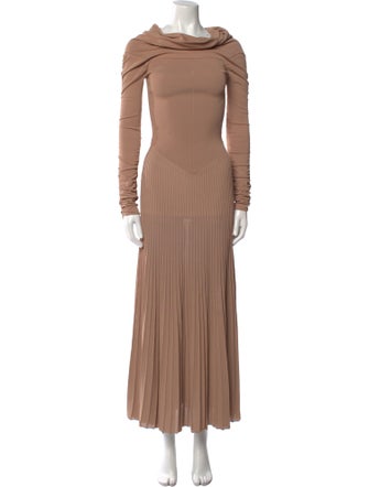 Khaite Cowl Neck Long Dress