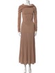 Khaite Cowl Neck Long Dress