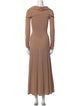 Khaite Cowl Neck Long Dress