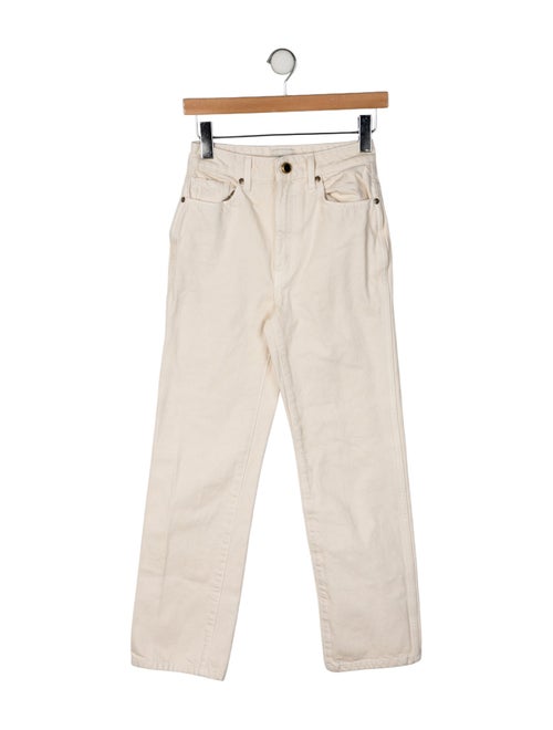 Khaite Mid-Rise Straight Leg Jeans