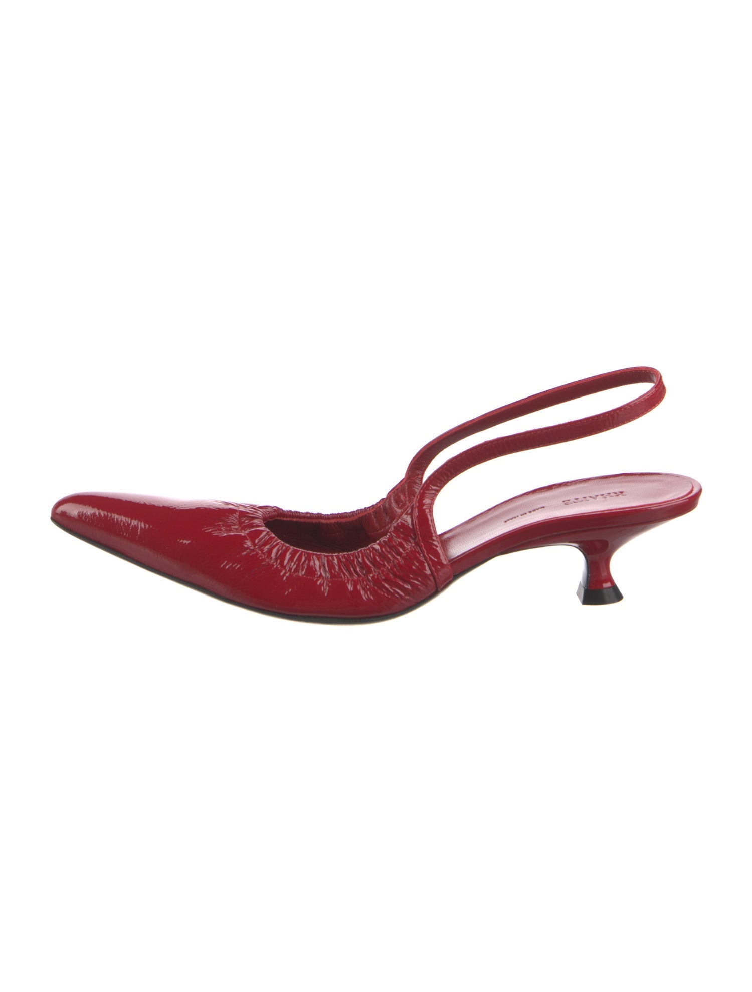 Khaite Patent Leather Slingback Pumps