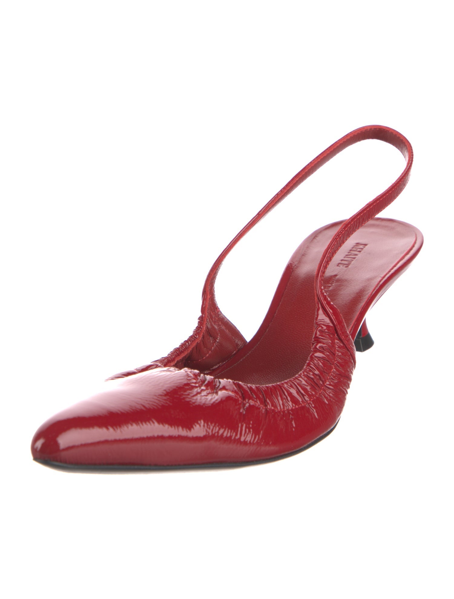 Khaite Patent Leather Slingback Pumps