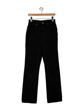 Khaite High-Rise Straight Leg Jeans