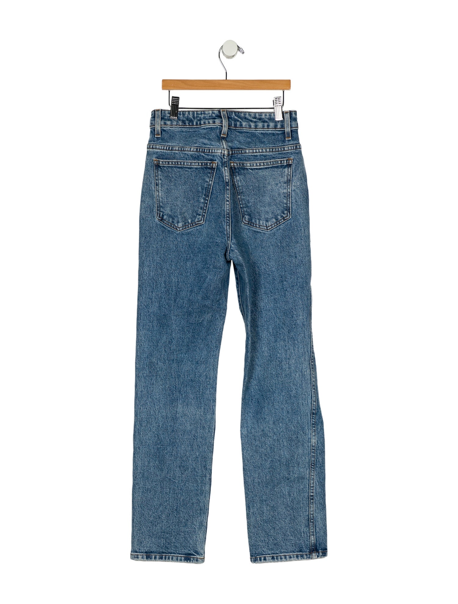 Khaite High-Rise Straight Leg Jeans