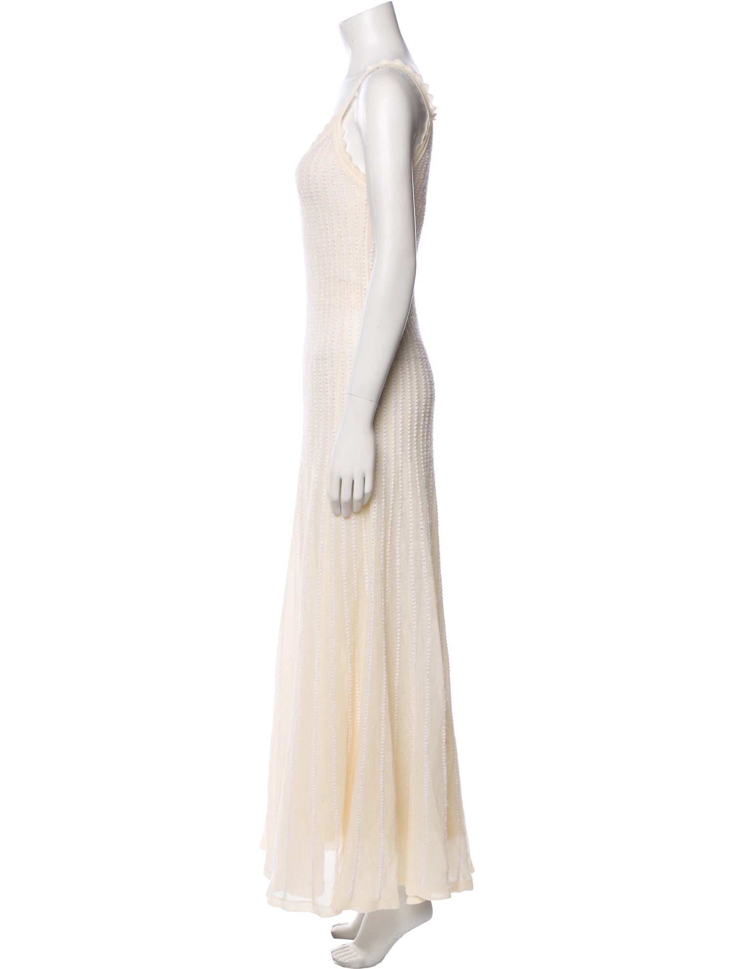 Khaite Scoop Neck Long Dress