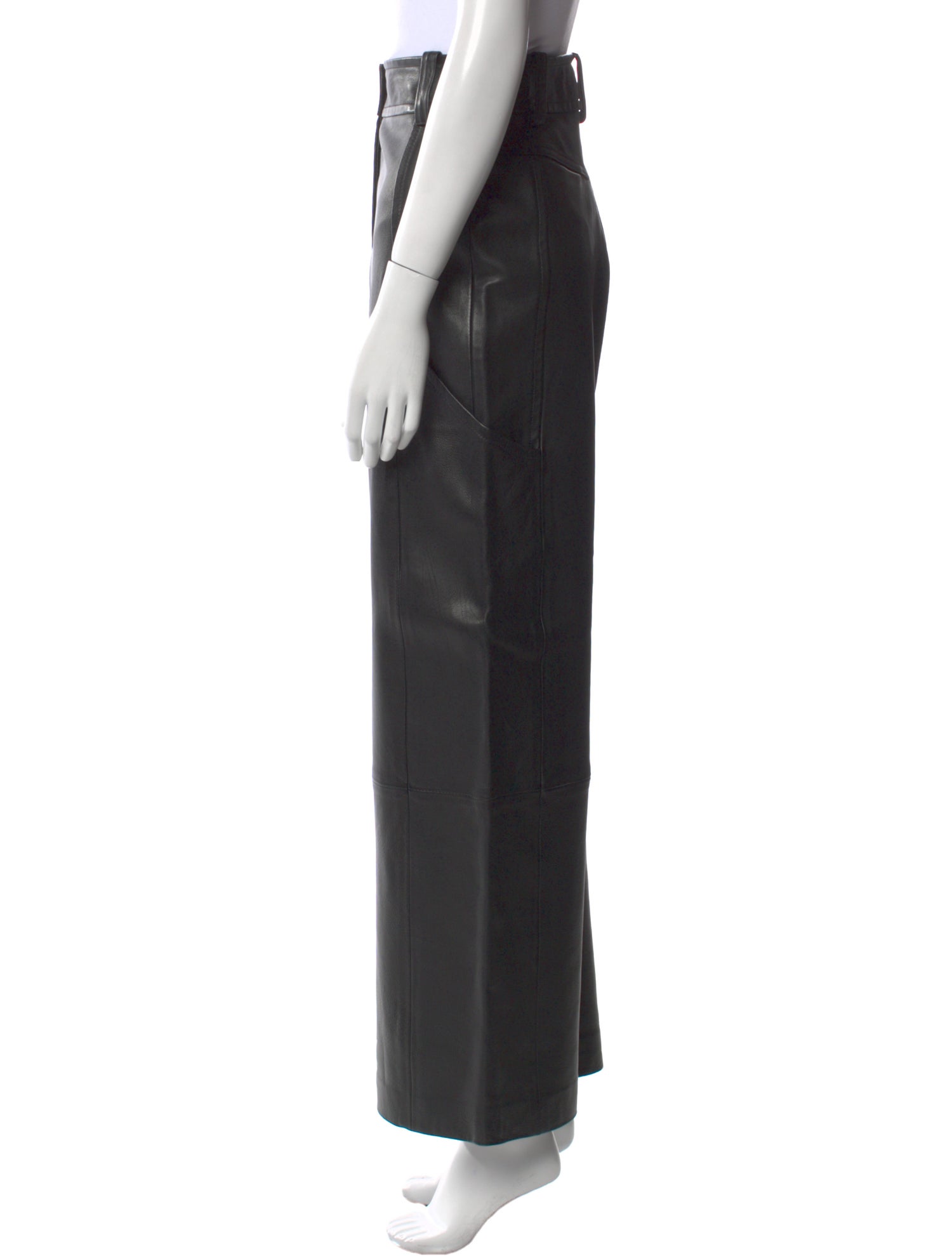 Khaite Calfskin Wide Leg Pants