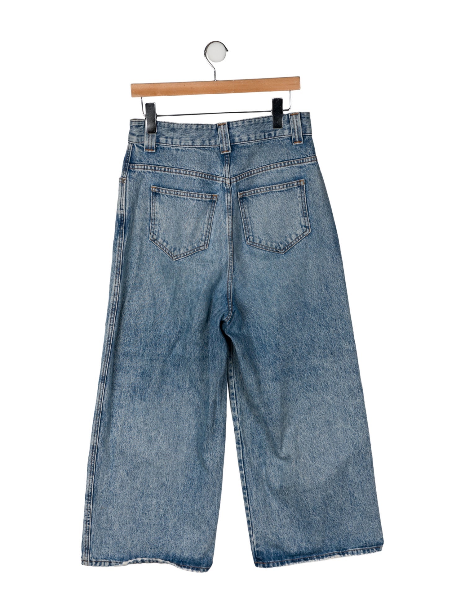 Khaite High-Rise Wide Leg Jeans