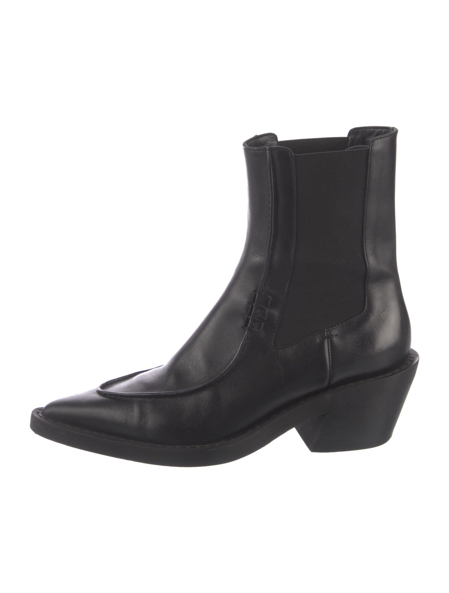 Khaite Leather Chelsea Boots